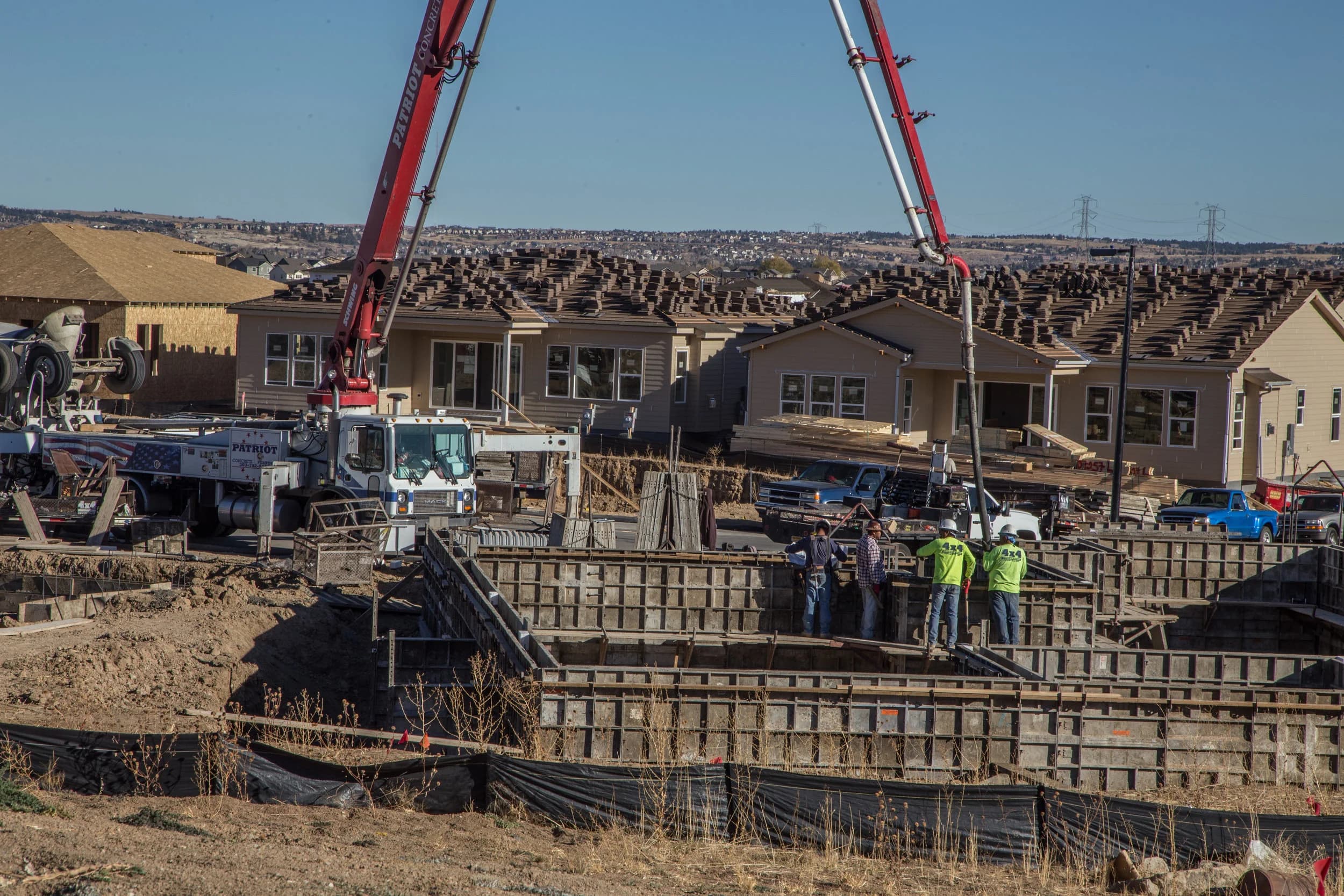 Residential development under construction