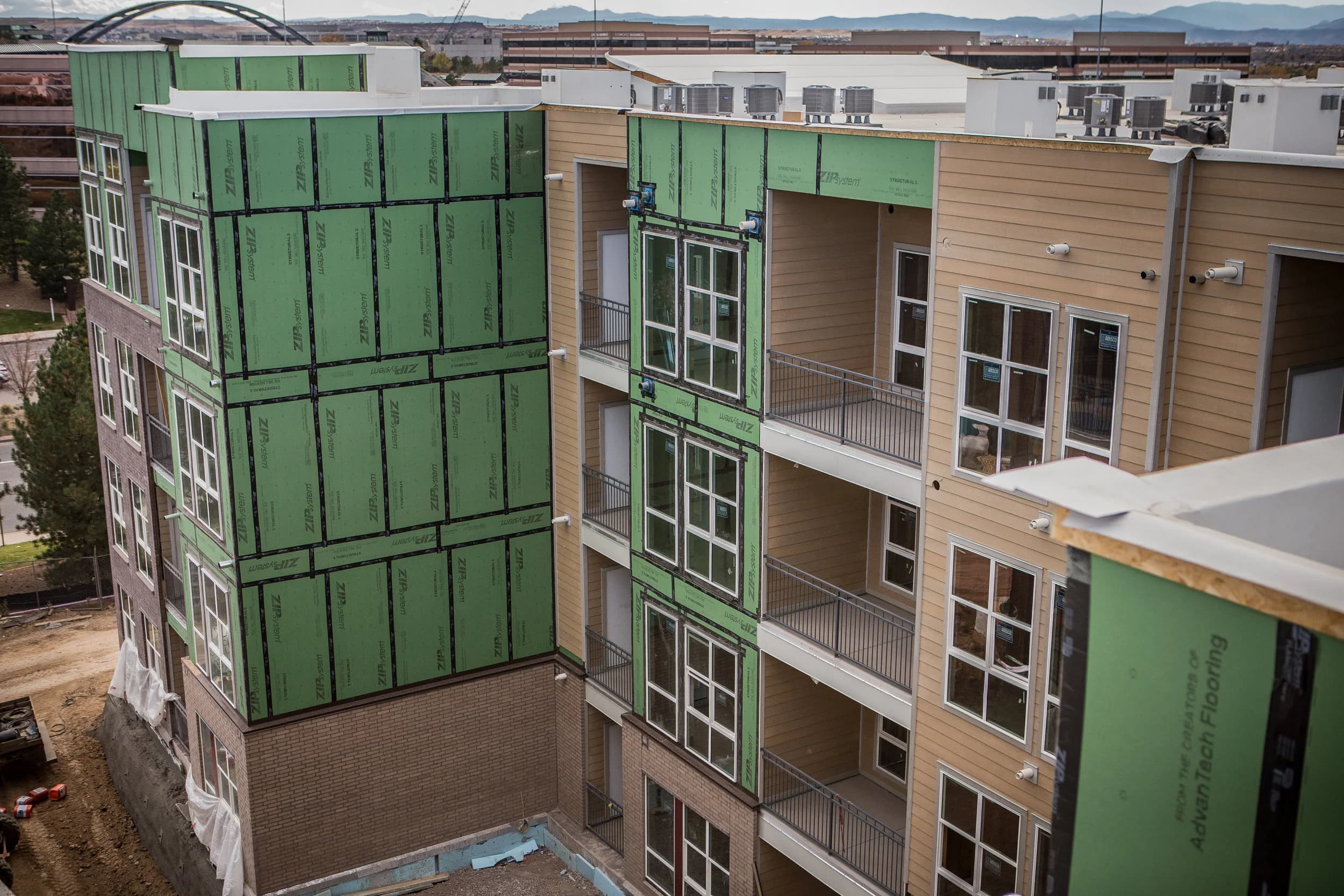 Multi-family exterior under construction