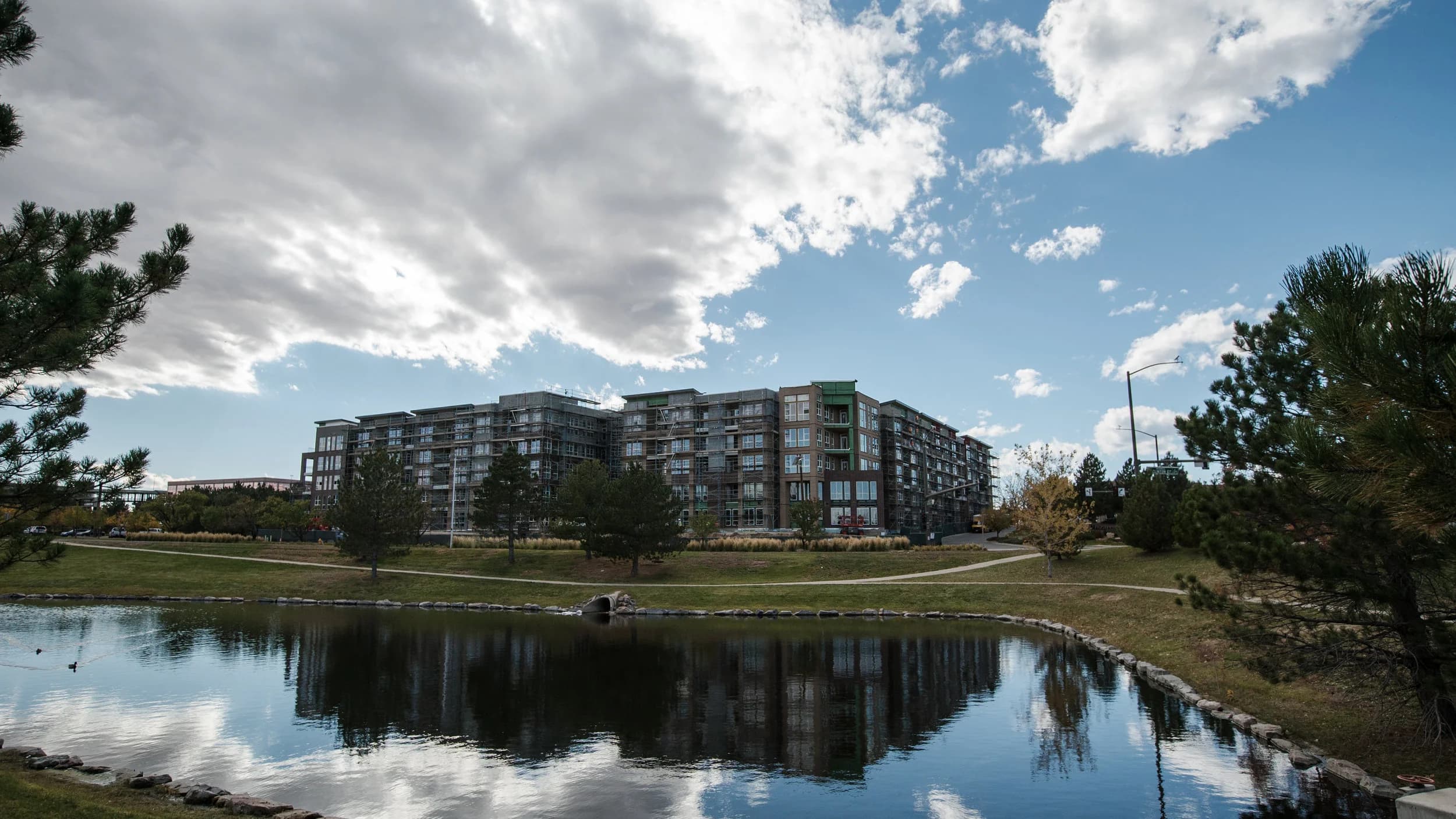 Lincoln Station development beside the water